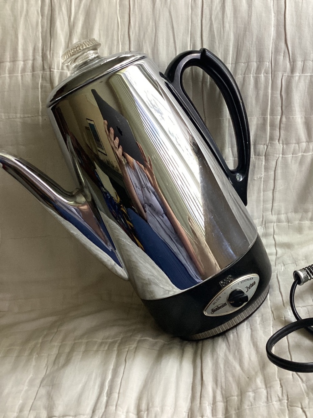 VINTAGE SUNBEAM DELUXE 10 CUP AUTOMATIC PERCOLATOR